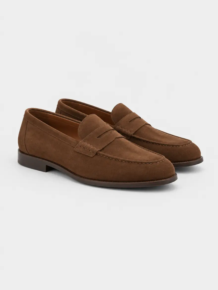 Süet Loafer Gündelik
